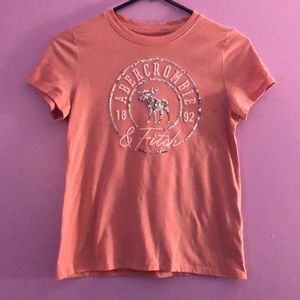 Abercrombie and Fitch girls short sleeve shirt.
